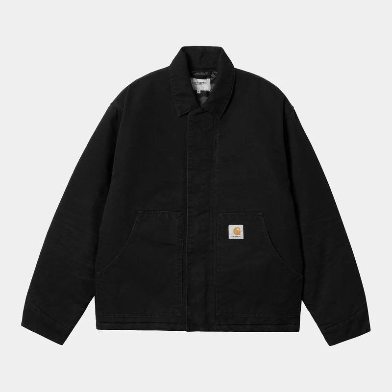 Carhartt WIP Herren OG Arcan Aged Canvas Jacke – Schwarz