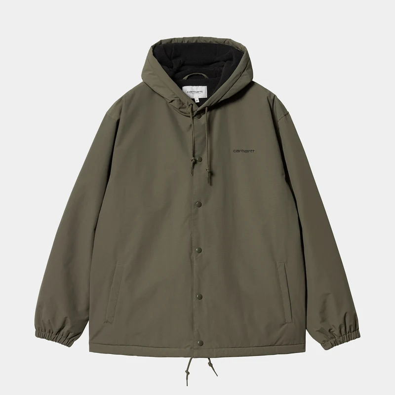 Carhartt WIP Herren-Trainerjacke mit Kapuze – Zypresse / Schwarz