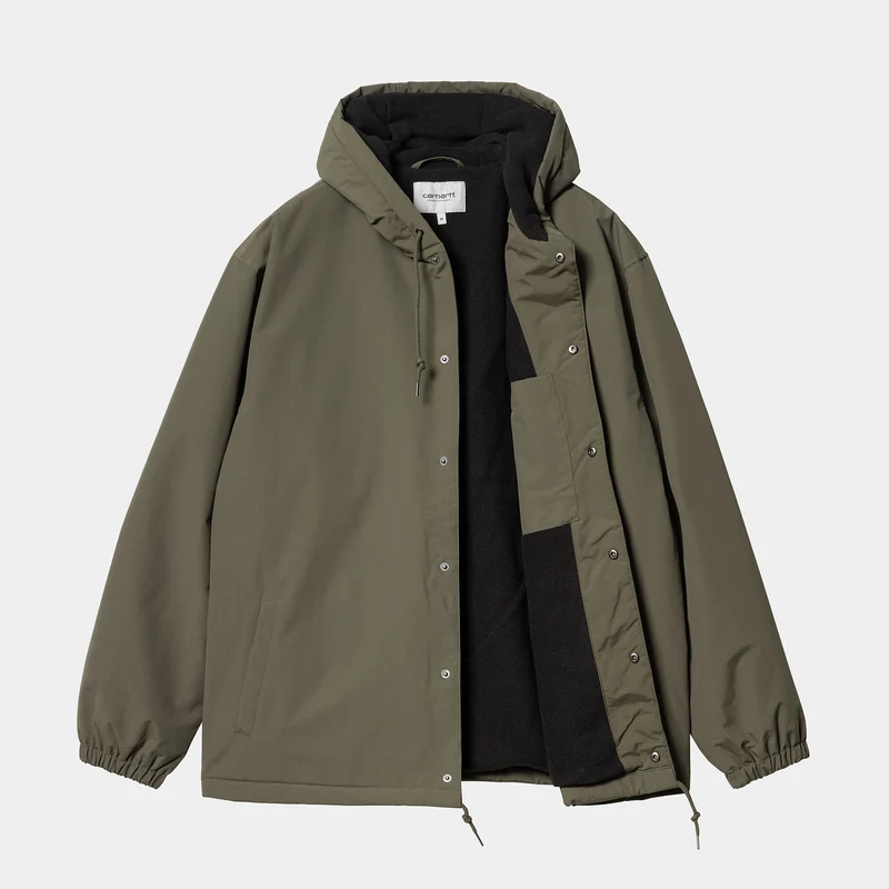 Carhartt WIP Herren-Trainerjacke mit Kapuze – Zypresse / Schwarz