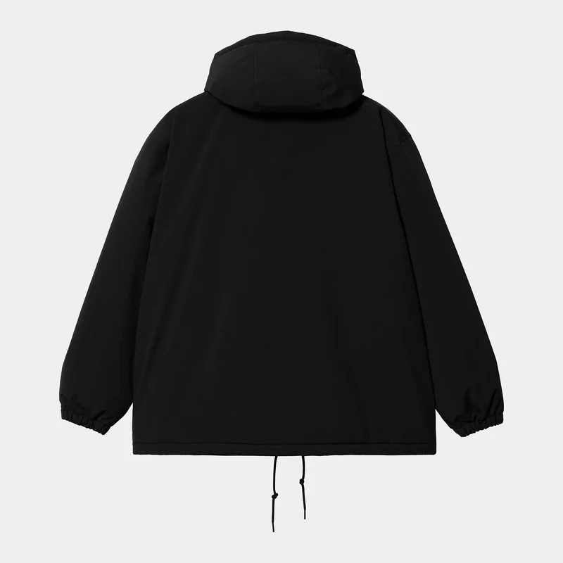 Carhartt WIP Herren-Trainerjacke mit Kapuze – Schwarz / Weiß