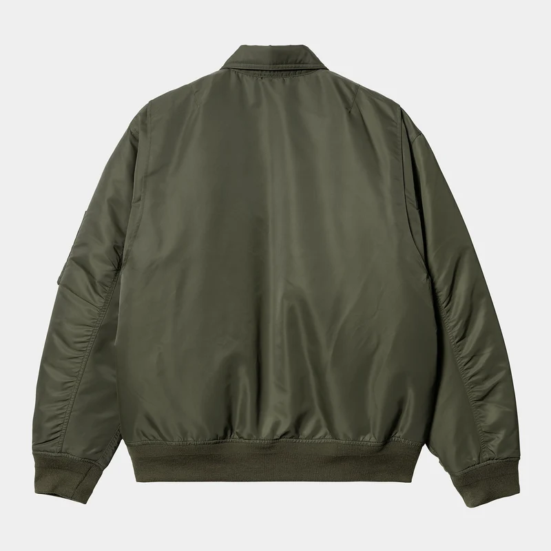 Carhartt WIP Herren Olten Bomberjacke – Pflanzen-/Rauchgrün
