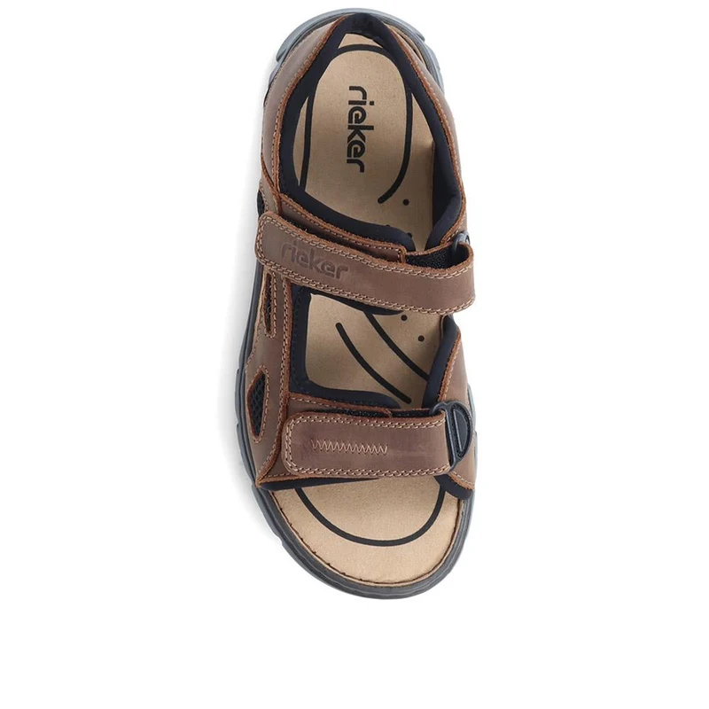 Men's Adjustable Walking Sandals - RKR31587 / 318 773 - Brown