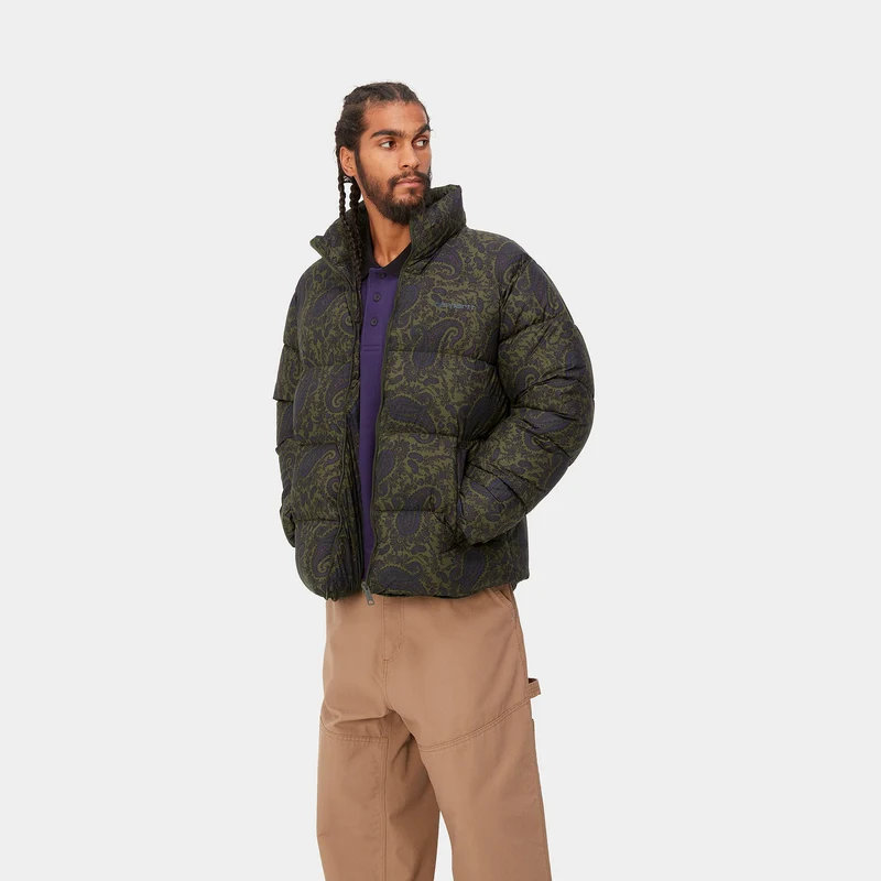 Carhartt WIP Herren-Springfield-Jacke – Pflanzen-/Paisley-Druck