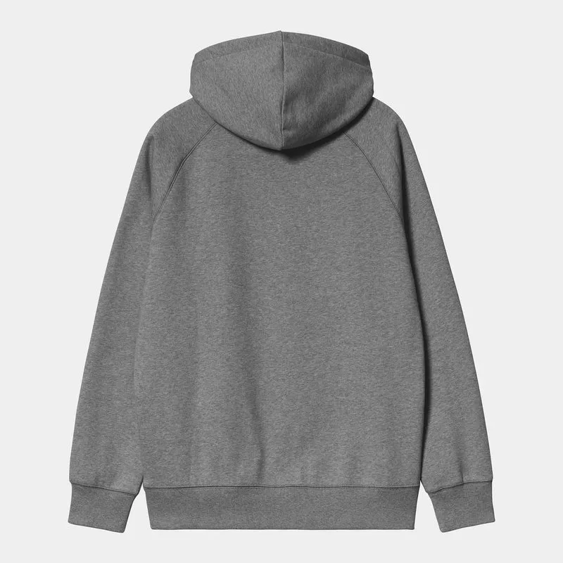 Carhartt WIP Herren Chase Sweat Hoodie – Dunkelgrau meliert