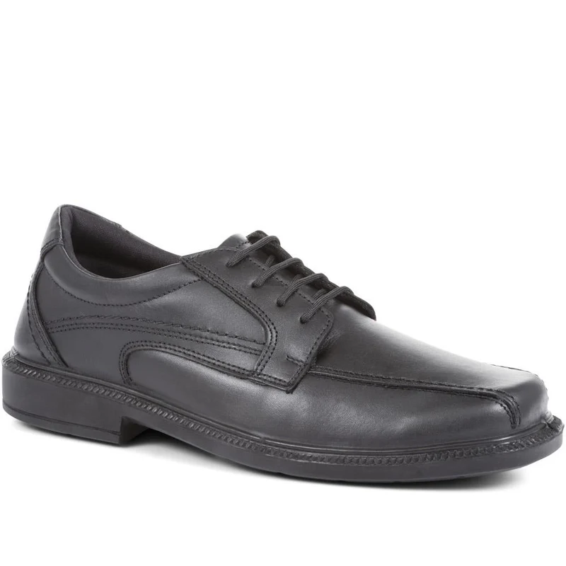 Leather Lace-Up Shoes - RAJA28001 / 312 617 - Black