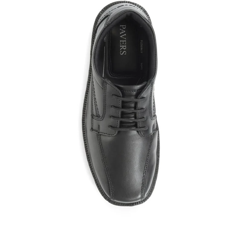 Leather Lace-Up Shoes - RAJA28001 / 312 617 - Black