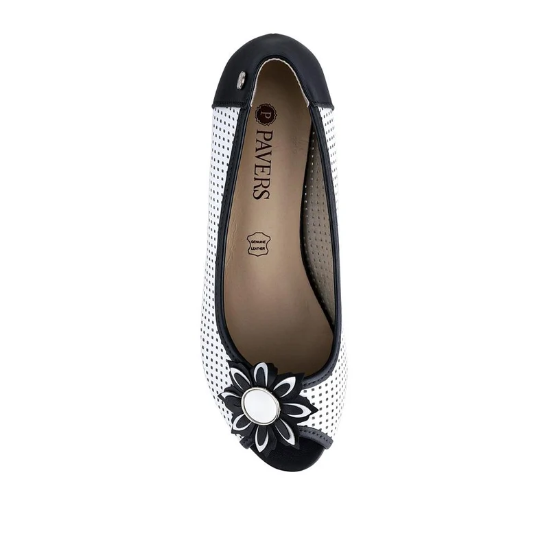Open-Toed Pumps - SAND1900 / 135 753 - Navy-White