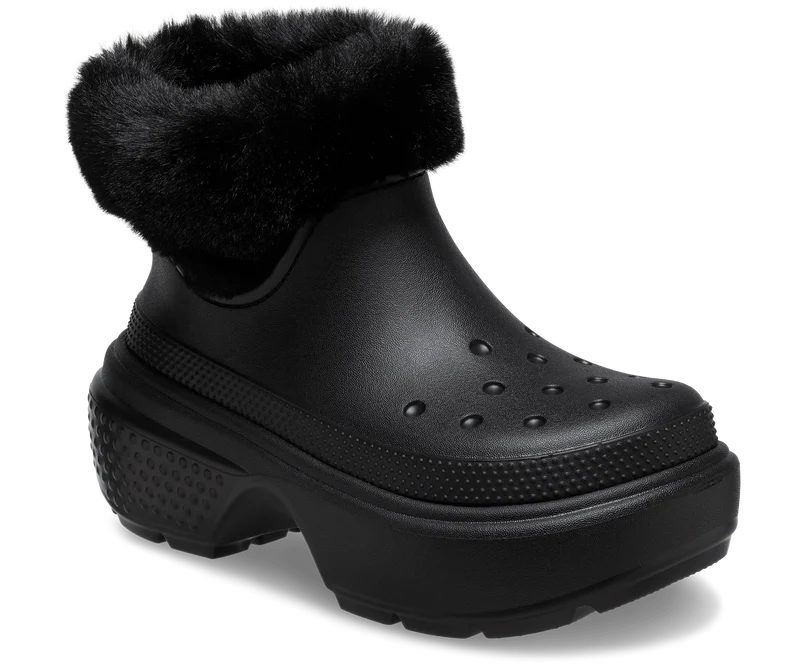 Crocs Unisex Stomp gefütterter Stiefel – Schwarz