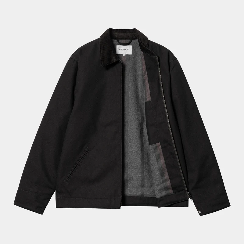 Carhartt WIP Herren Detroit Rigid Jacke – Schwarz / Schwarz