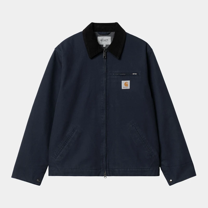 Carhartt WIP Herren Detroit Rigid Jacke – Blau / Schwarz