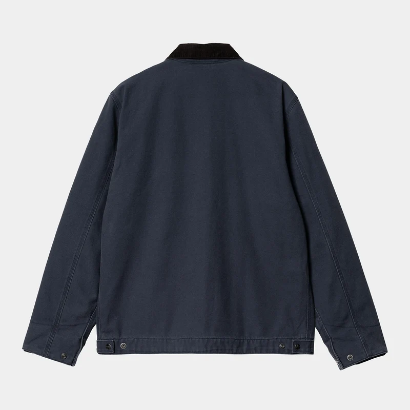 Carhartt WIP Herren Detroit Heavy Stone Wash Jacke – Blau / Schwarz