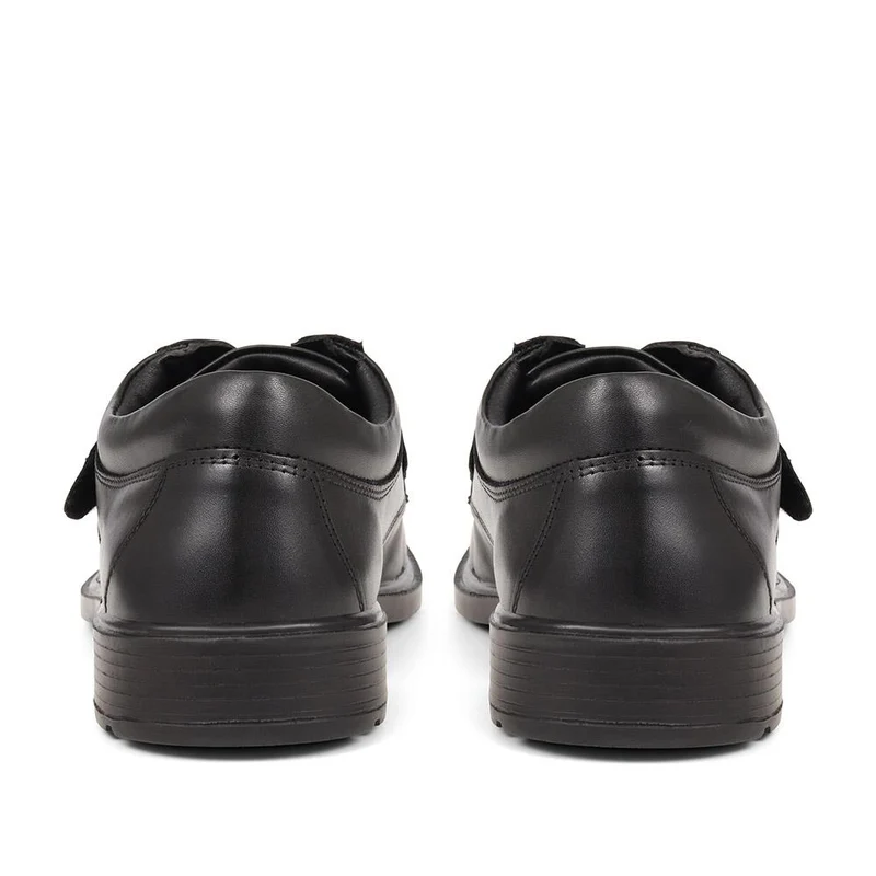 Leather Touch Fasten Shoes - DDIN37019 / 323 358 - Black