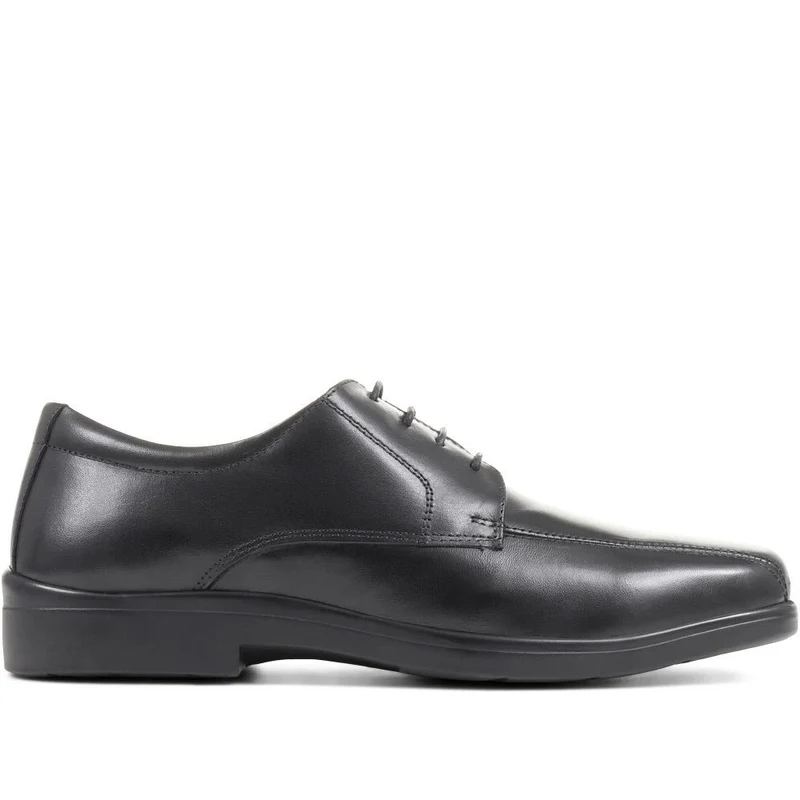 Wide Fit Leather Shoes - THEST36003 / 323 285 - Black