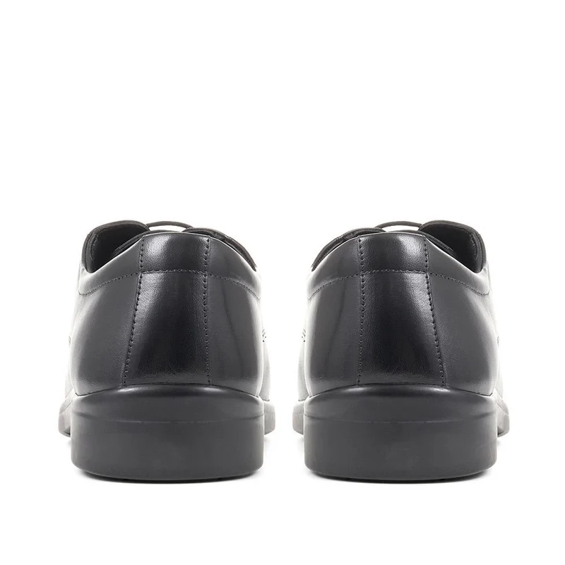 Wide Fit Leather Shoes - THEST36003 / 323 285 - Black