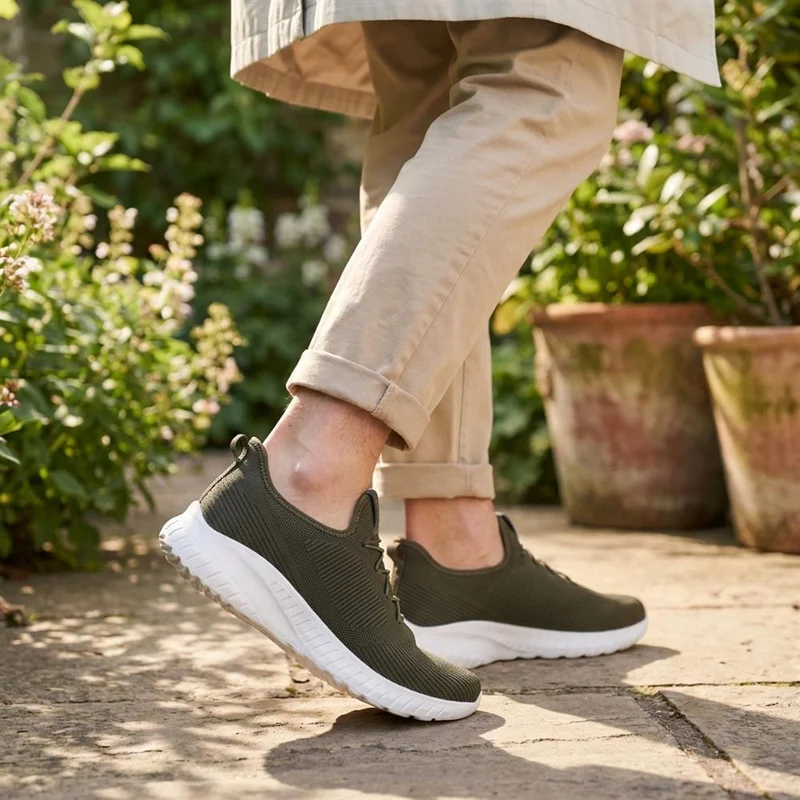 Easy Step In Wide Fit Trainers - BOJIE41004 / 326 872 - Khaki