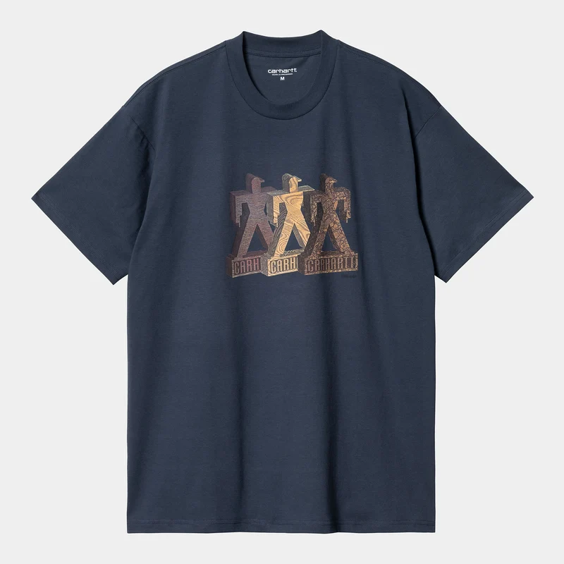 Carhartt WIP Herren Built Organic T-Shirt – Blau