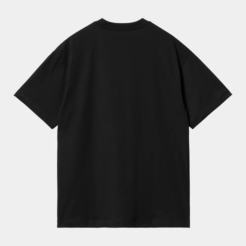 Carhartt WIP Herren Deadkebab Workin On It Kurzarm-Bio-T-Shirt – Schwarz