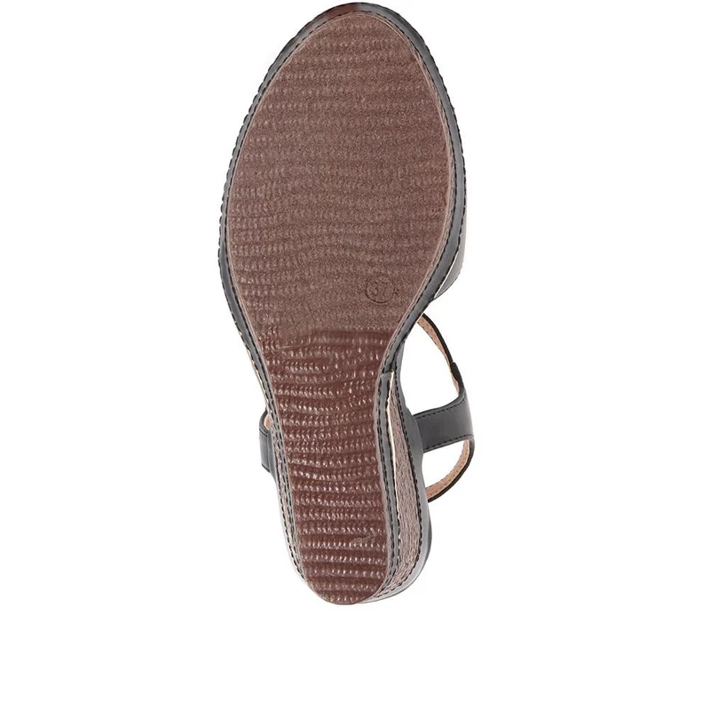 Wedge Heel Sandals - BELTRE35007 / 321 892 - Black