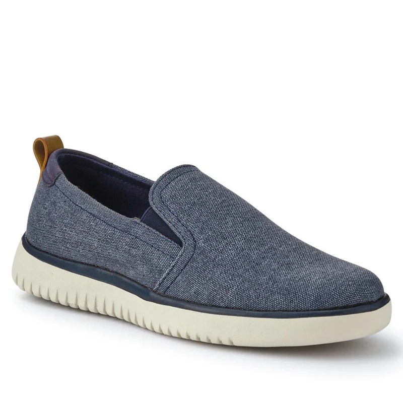 Wide-Fit Fabric Slip-On Shoes - XINGH41005 / 327 186 - Navy