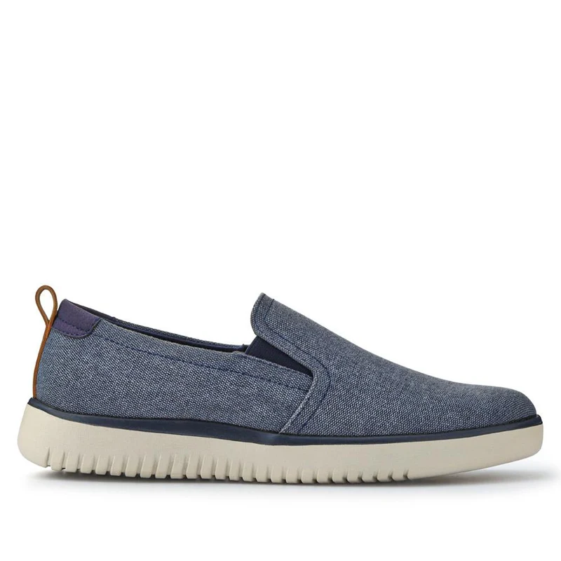 Wide-Fit Fabric Slip-On Shoes - XINGH41005 / 327 186 - Navy