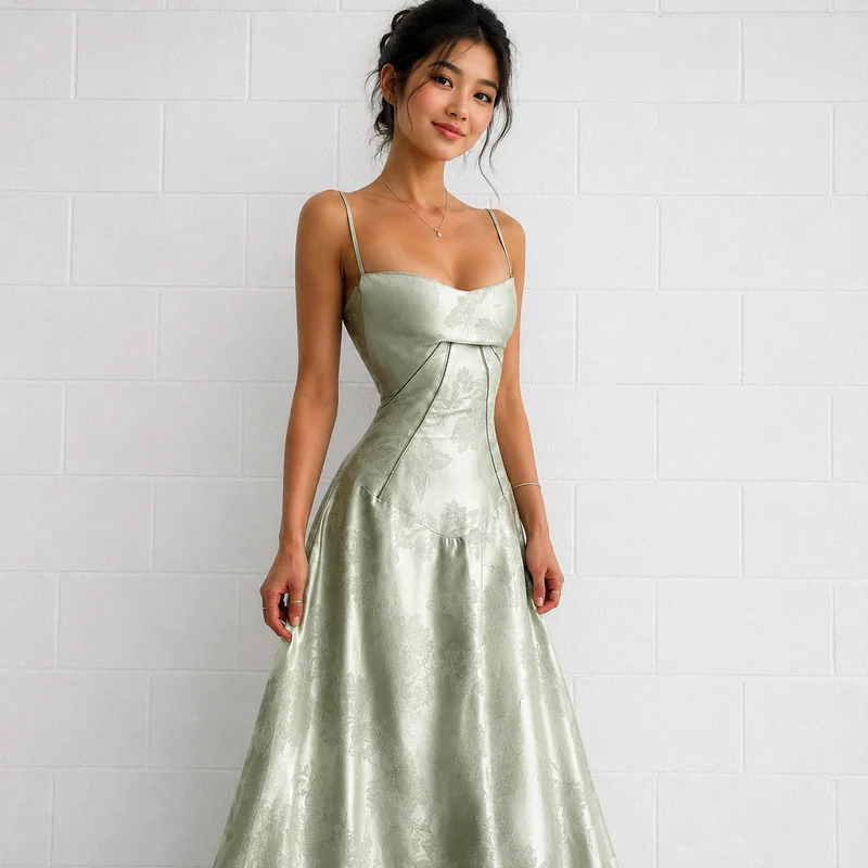 Sandra - Schickes Enganliegendes Maxikleid