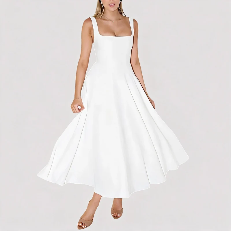 Blair - Schlichtes Einfaches Midikleid