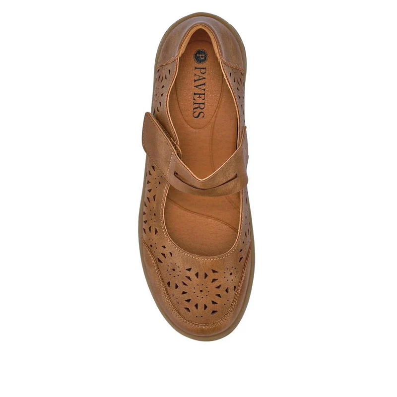 Chunky-Soled Mary Janes - WOIL41027 / 326 932 - Tan