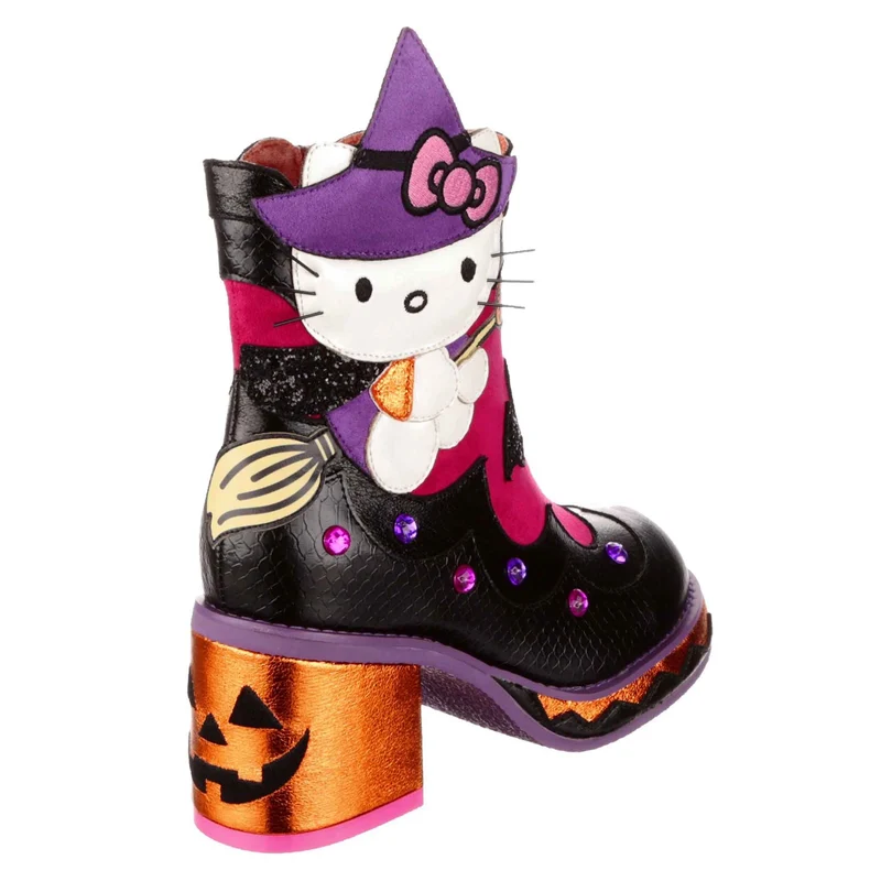 Irregular Choice Frauen Hello Kitty Halloween Hello Witchy High Heel – Schwarz
