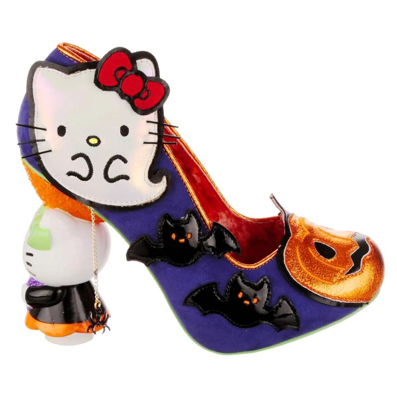 Irregular Choice Frauen Hello Kitty Halloween-Kürbis-Kitty-High-Heel - Lila