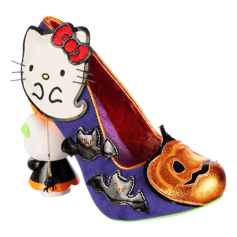 Irregular Choice Frauen Hello Kitty Halloween-Kürbis-Kitty-High-Heel - Lila