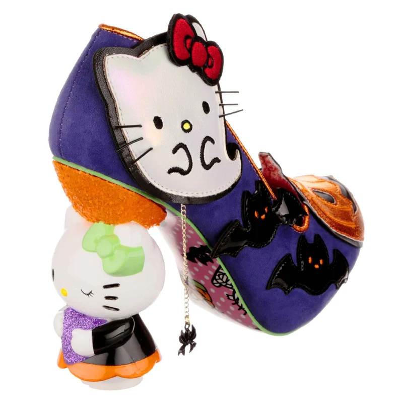 Irregular Choice Frauen Hello Kitty Halloween-Kürbis-Kitty-High-Heel - Lila