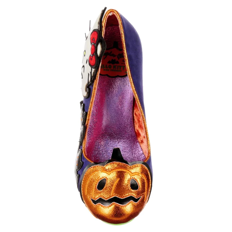 Irregular Choice Frauen Hello Kitty Halloween-Kürbis-Kitty-High-Heel - Lila