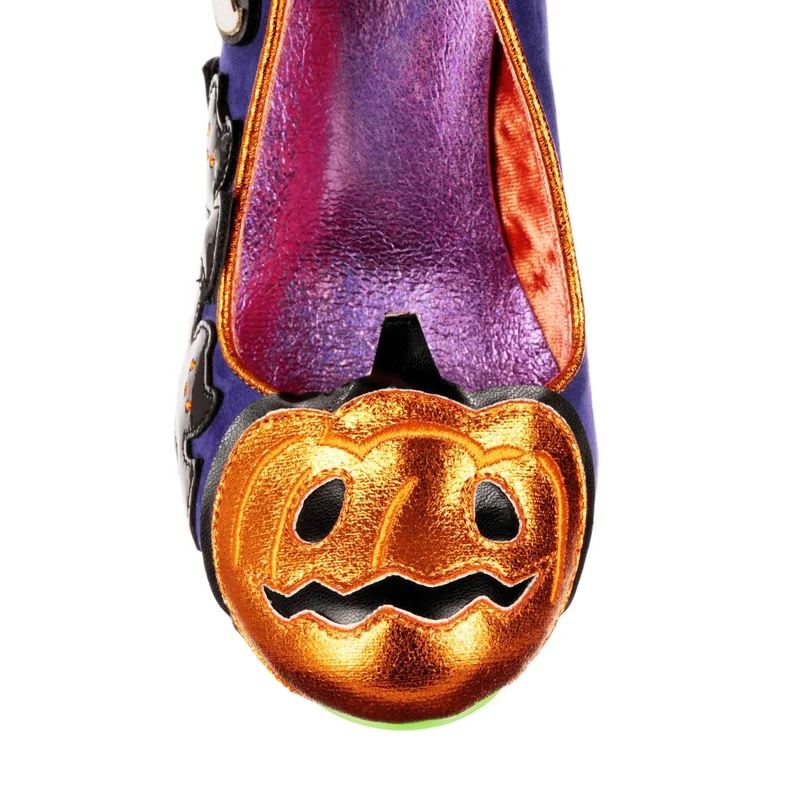 Irregular Choice Frauen Hello Kitty Halloween-Kürbis-Kitty-High-Heel - Lila