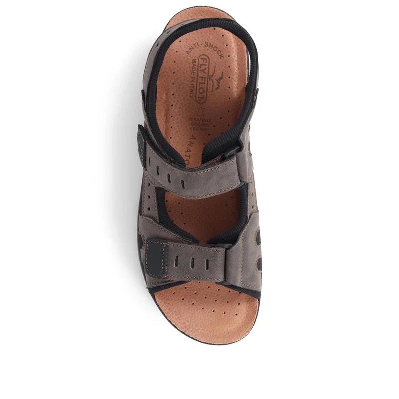 Fly Flot Dual Touch Fastening Sandals - FLY39099 / 324 767 - Dark Brown
