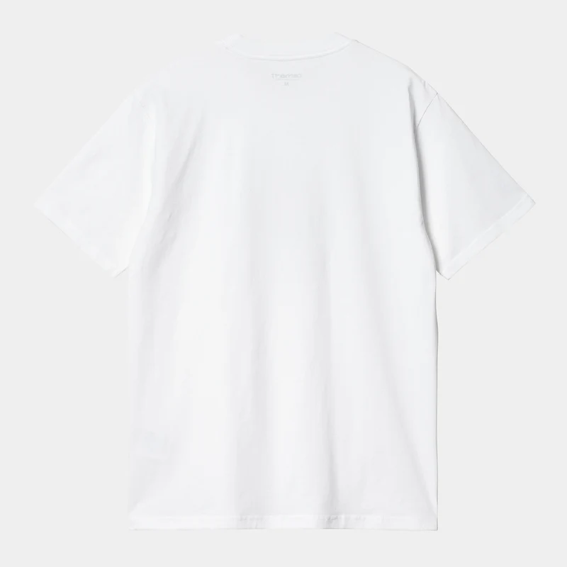 Carhartt WIP Herren Trailblazer Kurzarm-T-Shirt aus Bio-Baumwolle – Weiß