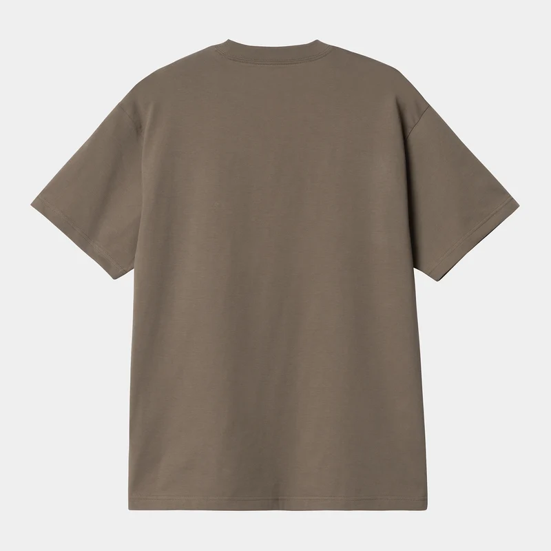 Carhartt WIP Herren Spin Script Kurzarm-Bio-T-Shirt – Barista