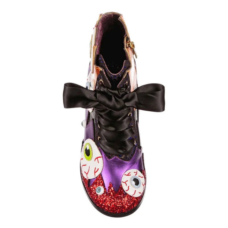 Irregular Choice Damen Halloween Skull It High Heel - Schwarz