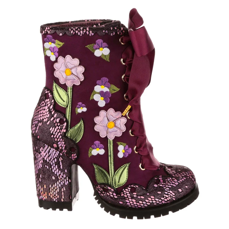 Irregular Choice Vibrant Violets High Heel für Damen – Rot