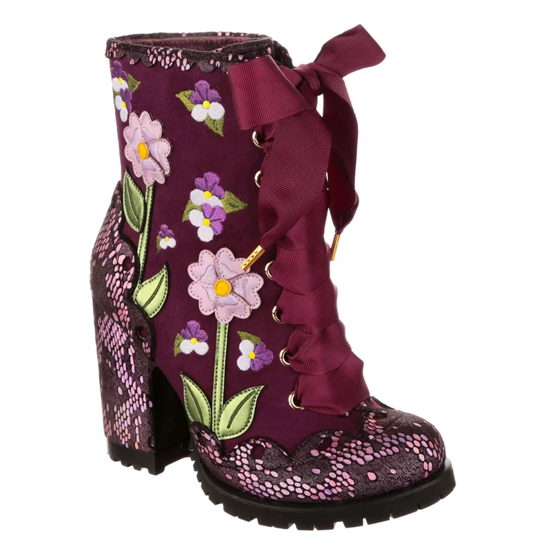 Irregular Choice Vibrant Violets High Heel für Damen – Rot