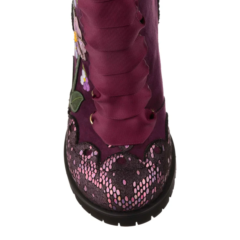Irregular Choice Vibrant Violets High Heel für Damen – Rot