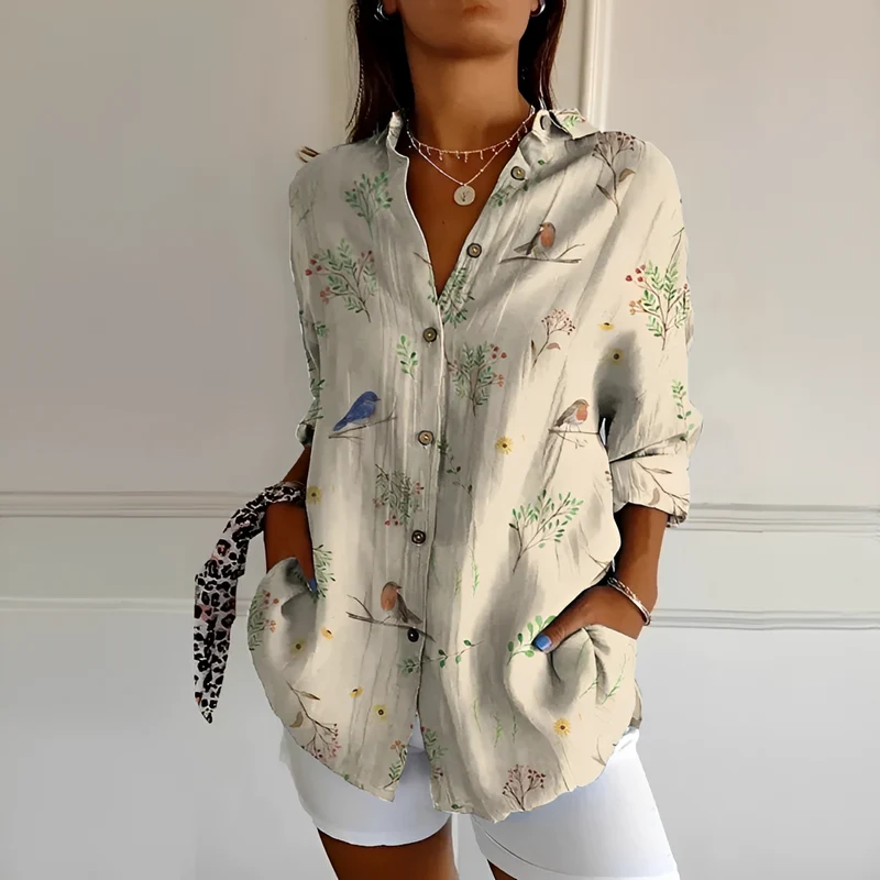 Eleanor - Stilvolle Bluse mit Knopfleiste