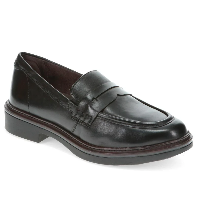 Wide-Fit Heeled Penny Loafers - JANA40504 / 326 067