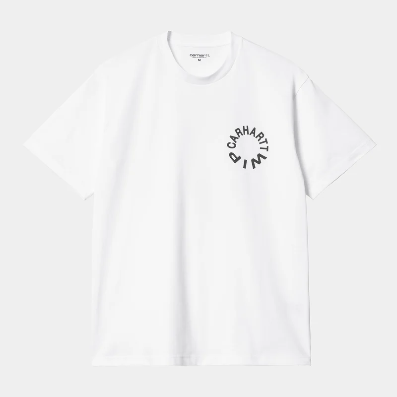 Carhartt WIP Arbeits-Uni-T-Shirt für Herren – Weiß / Schwarz