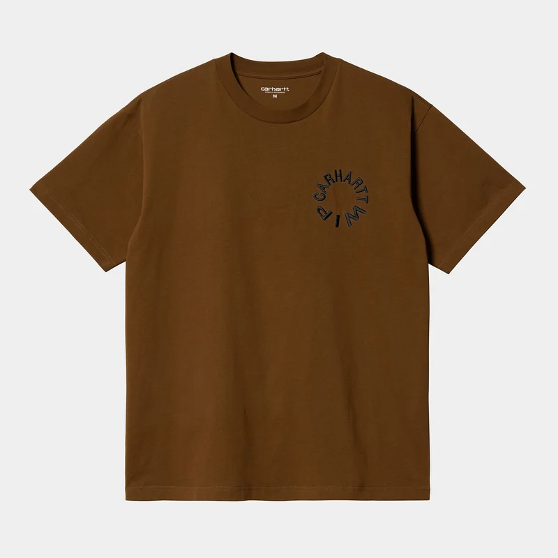Carhartt WIP Arbeits-Uni-T-Shirt für Herren – Deep Hamilton Brown