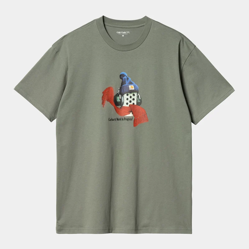 Carhartt WIP Herren Stone Cold T-Shirt – Rauchgrün