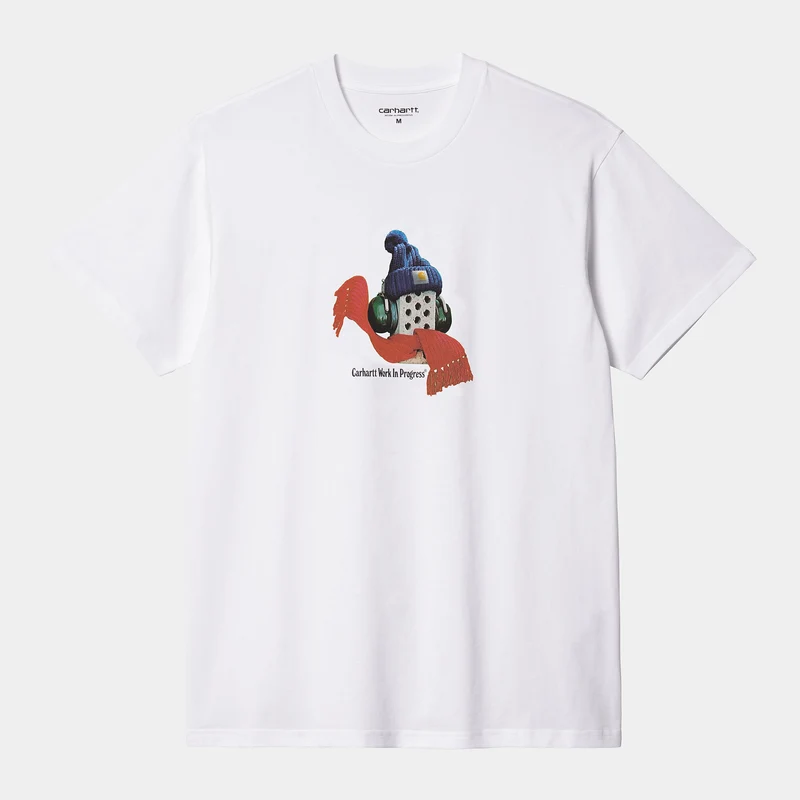 Carhartt WIP Herren Stone Cold T-Shirt – Weiß