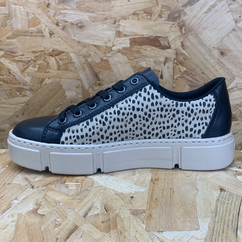 Rieker Fashion-Plateau-Trainer für Damen – Beige