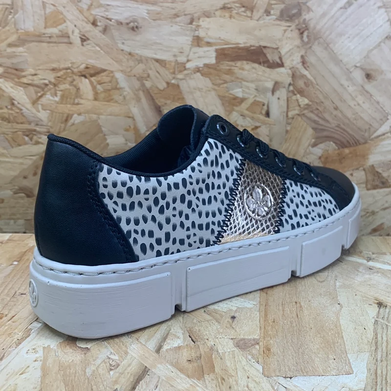 Rieker Fashion-Plateau-Trainer für Damen – Beige