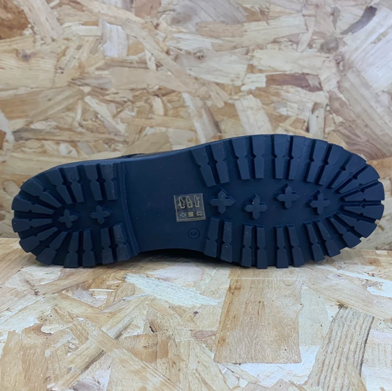 Term Bailey Kinder-Schnürschuh aus Lackleder – Schwarz