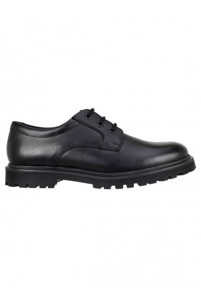 Term Bailey Kinder-Schnürschuh aus Leder – Schwarz